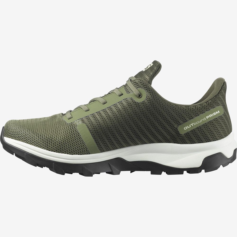 Salomon OUTBOUND PRISM GORE-TEX Zapatillas Trekking Hombre - Verde Oliva Verde - Colombia (56193-DQN